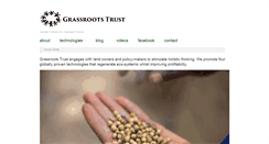 Desktop Screenshot of grassrootstrust.com
