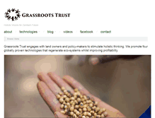 Tablet Screenshot of grassrootstrust.com